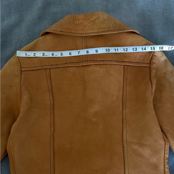 Vintage 60s 70s Leather Jacket East West Musical Instruments - Picture 5 of 10